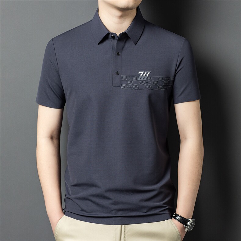 YL6119春夏男士新款短袖T恤青年修身翻领体恤休闲打底衫,男装T恤,电商B360