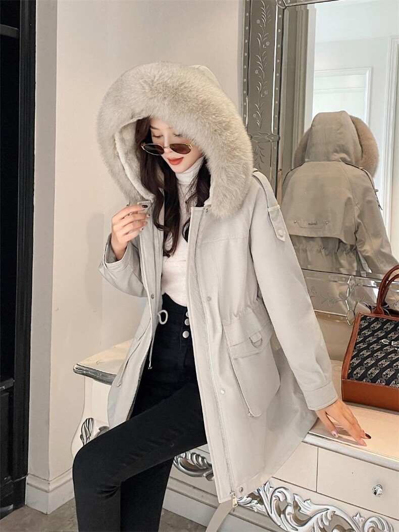 [现货]冬季新款大毛领派克服，其它，德尔菲娜