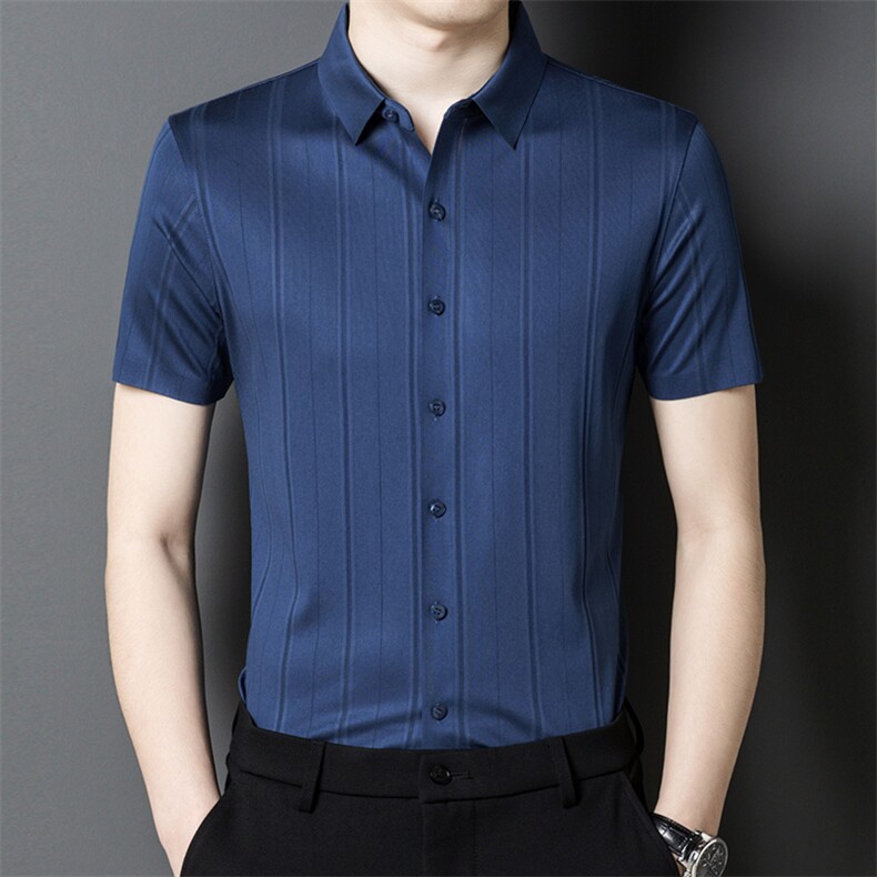 AX8862钱塘2020-3夏季时尚百搭高品质短袖衬衫主推款P138,男装衬衫,钱塘207-3