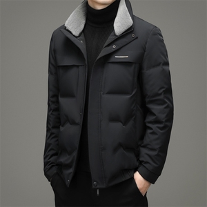 羽绒服短款冬季男士轻薄潮流时尚羊毛领保暖羽绒服JZ2216-P235