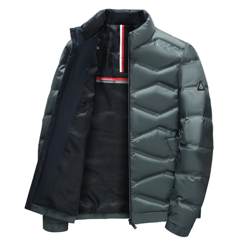 BAMJ-8907钱塘2020-2中年男士冬季厚款简约立领商务羽绒服P140,男装羽绒服,钱塘207-2