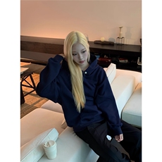 8.22到货“口粮系列”自发热boxy短宽连帽卫衣外套WY999-特P35，女装短外套，星座910A