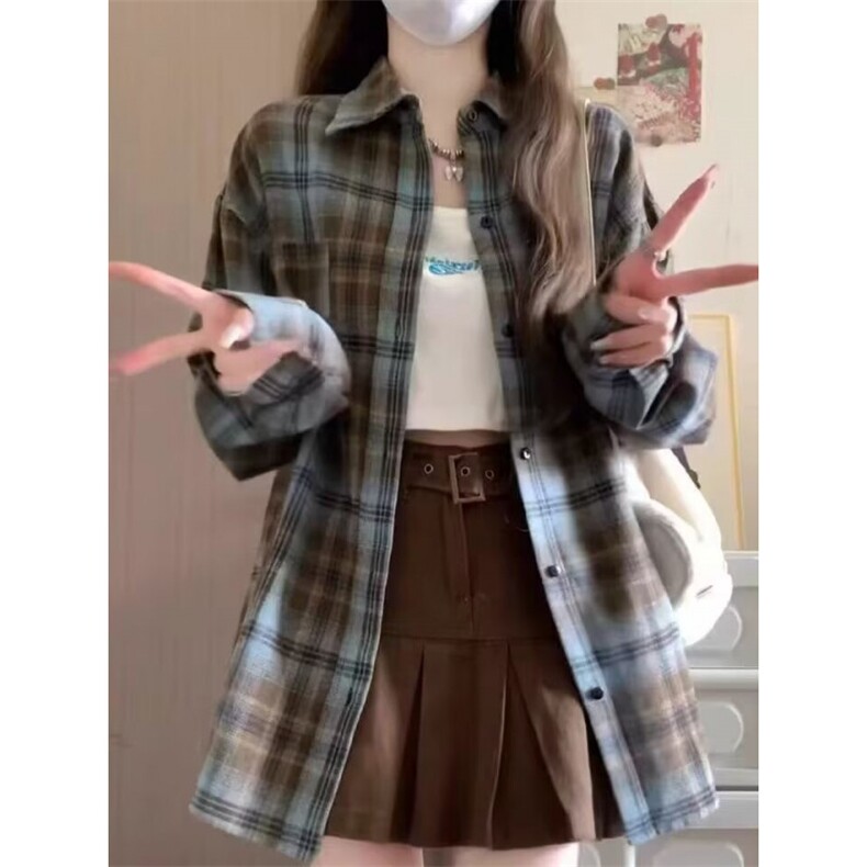 TC461-P45潮流港风ins宽松衬衣百搭休闲外套,女装衬衫,星座617A-2
