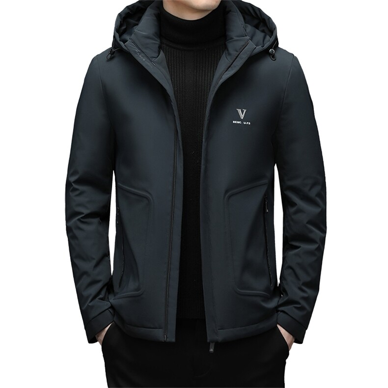 2023冬季新款纯色脱卸帽羽绒服爸爸装休闲外套上衣YYYR07862-P245,男装羽绒服,电商B212（原钱塘6029）