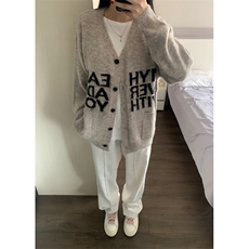 【有货】MY452HH-特P58秋冬高级感慵懒风开衫毛衣男美式针织外套，男装针织衫/毛衣，星座1007（原301D）