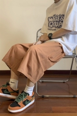 织带拼接工装七分裤男夏季美式宽松速干短裤-B241-A921TP38控59，男装牛仔裤，电商B241