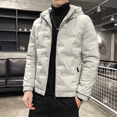 秋冬短裤连帽羽绒服男潮牌青少年轻薄白鸭绒羽绒外套男装202P85，男装牛仔裤，星座1602B（原101B-1）