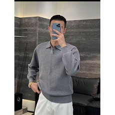 网图慎用B216MY5162P65冠啥希同款2025秋冬海鸥领男毛衣，男装针织衫/毛衣，电商B216（原B302）