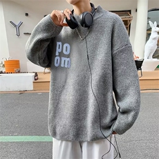 情侣装针织衫秋冬季oversize韩版内搭打底上衣毛衣男M1297-P45，男装针织衫/毛衣，星座512-2