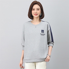 时尚宽松长袖卫衣女秋装新款韩版百搭显瘦休闲上衣学生外套，女装卫衣/绒衫，悦见她