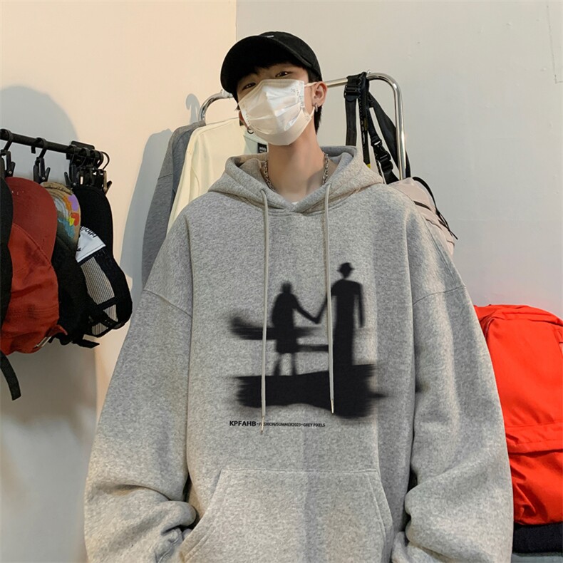 ！连帽圆领卫衣男装港风帽衫男LM138-P35,男装卫衣,电商B367