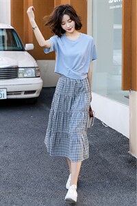 2021年夏季气质简约显瘦时尚优雅连衣裙套装图片