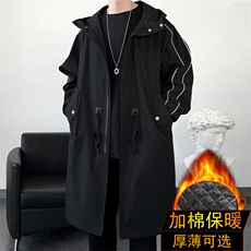 长年大货加绒风衣男中长款大衣男棉衣男F997薄P105加棉P120爆景二，男装风衣，星座401