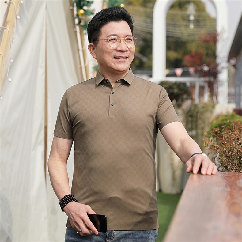 polo衫男士短袖t恤夏季新款薄款翻领半袖商务休闲翻领半袖上衣服,男装T恤,电商B212（原钱塘6029）