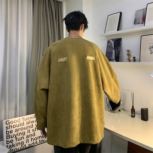 WY880-P55美式灯芯绒设计感双拉链卫衣图片