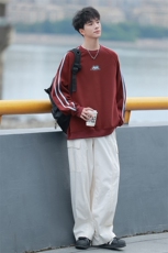 秋季现货套头宽松卫衣男圆领长袖打底衫DSA157B-W6492-特P38，男装T恤，电商A157B