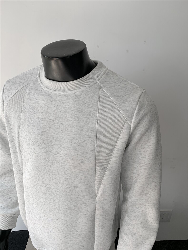 WY804-尺码M-3XL-P32-美式重磅正肩内搭小领口打底衫卫衣,男装T恤,星座1811B