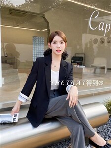 秋季新款净色西服外套,其它,得到THETHAT