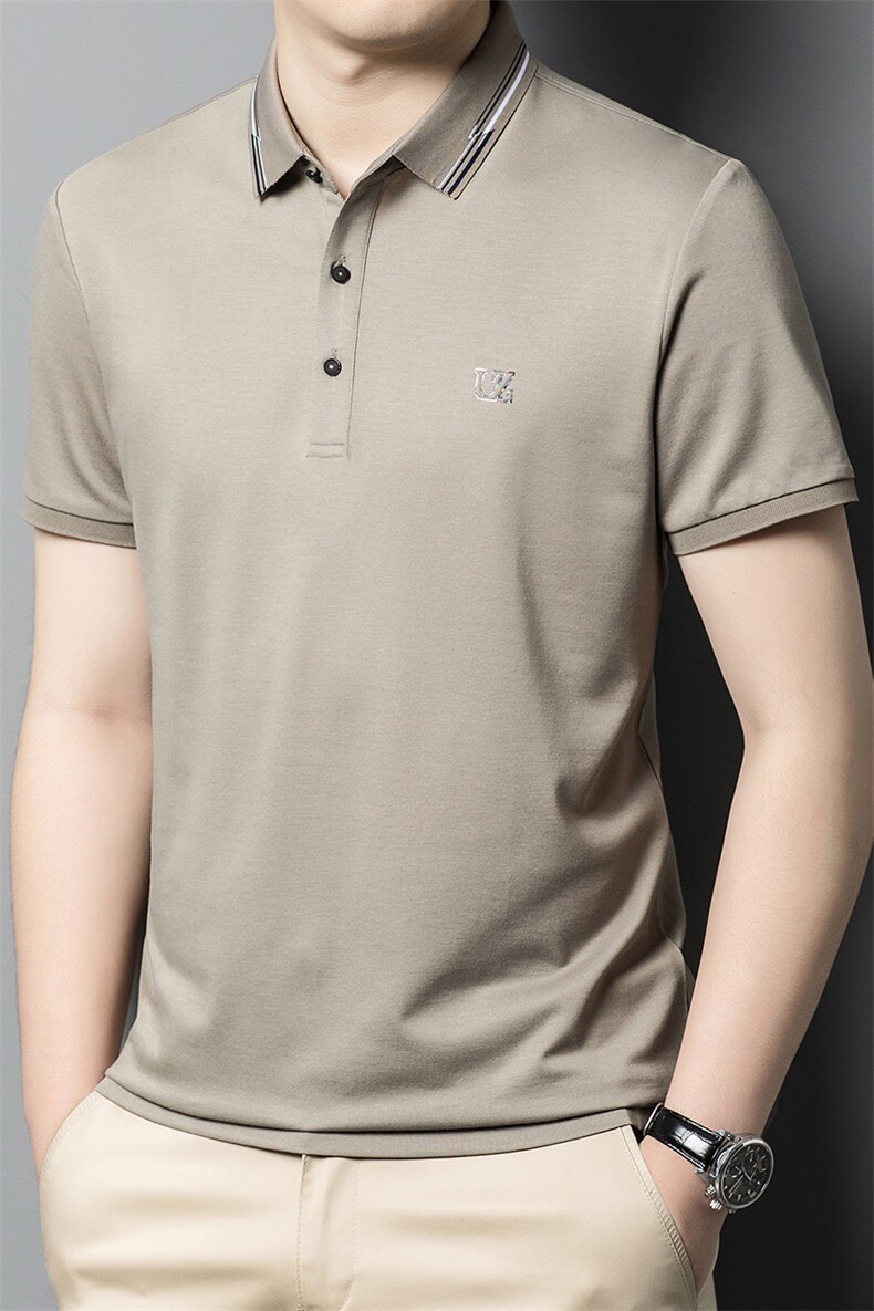 Y51783钱塘2020-2夏季新款男士纯色短袖T恤圆领休闲百搭上衣P51,男装T恤,钱塘207-2