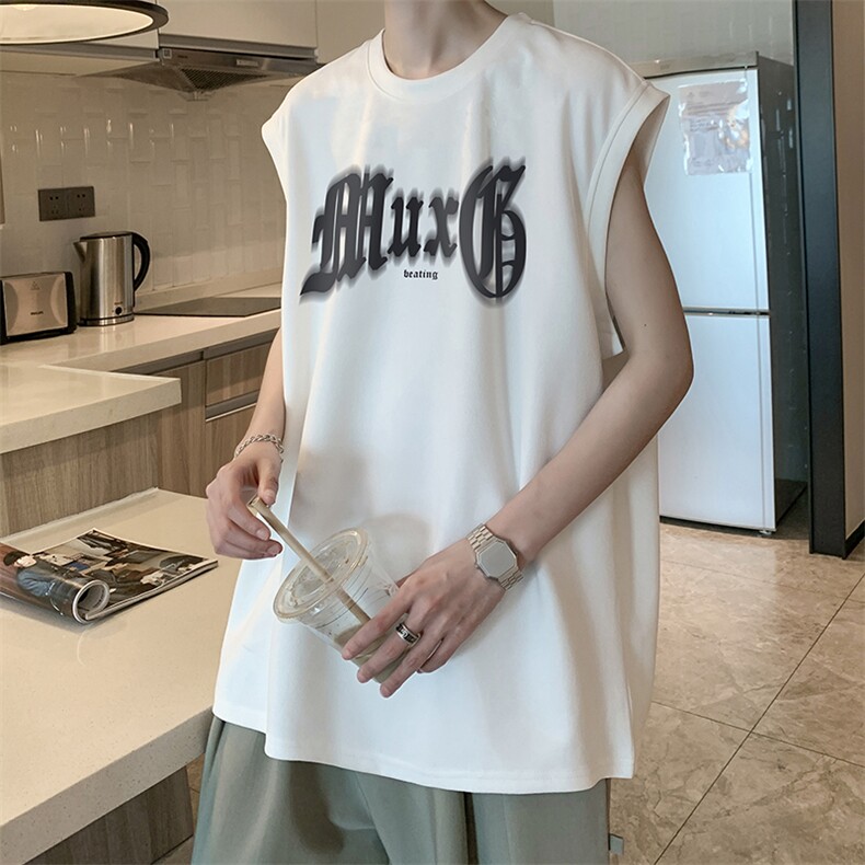 量大优可提供视频2024夏美式无袖背心HD019-1-BX24251-P18,男装背心/马甲,电商019-1