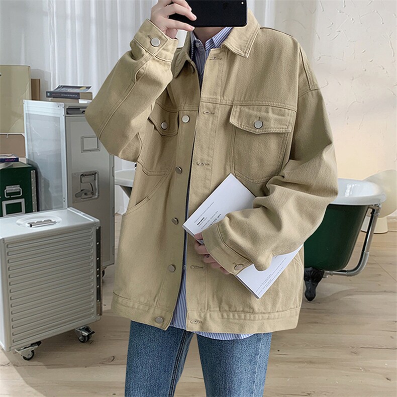 复古工装美式牛仔夹克日系水洗质感街头风外套HY02TP60控85,男装夹克,电商A102B