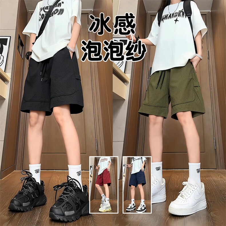 量大优 供视频 泡泡纱速干短裤男 CP75-特p25图片