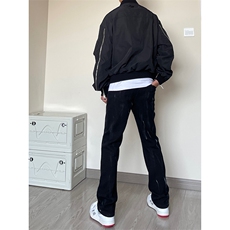 cleanfit潮牌扎染牛仔裤男夏季薄款美式高街vibe修身微喇直筒裤子，男装牛仔裤，电商B221