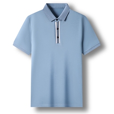 夏季新品休闲百搭宽松潮流翻领透气上衣男士短袖运动服HXF725-P80，男装Polo衫，星座1105-3