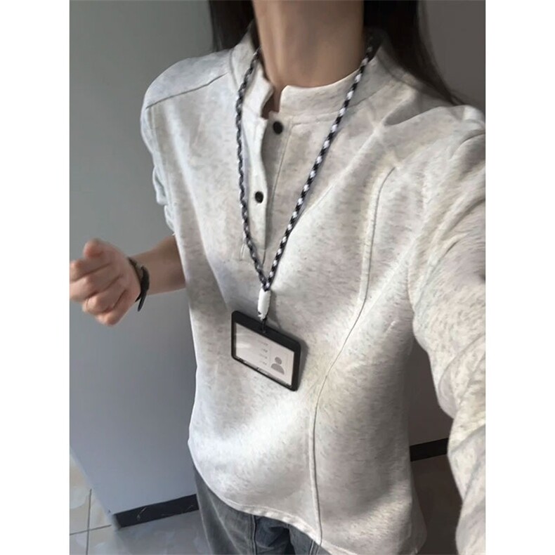 美式复古解构卫衣男女高街春秋季cleanfit宽松长袖恤LW288-P36图片