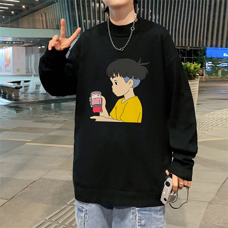 M18200-P45加绒款-P65半高领毛衣男士大码针织衫男毛线衣男,男装针织衫/毛衣,电商A040