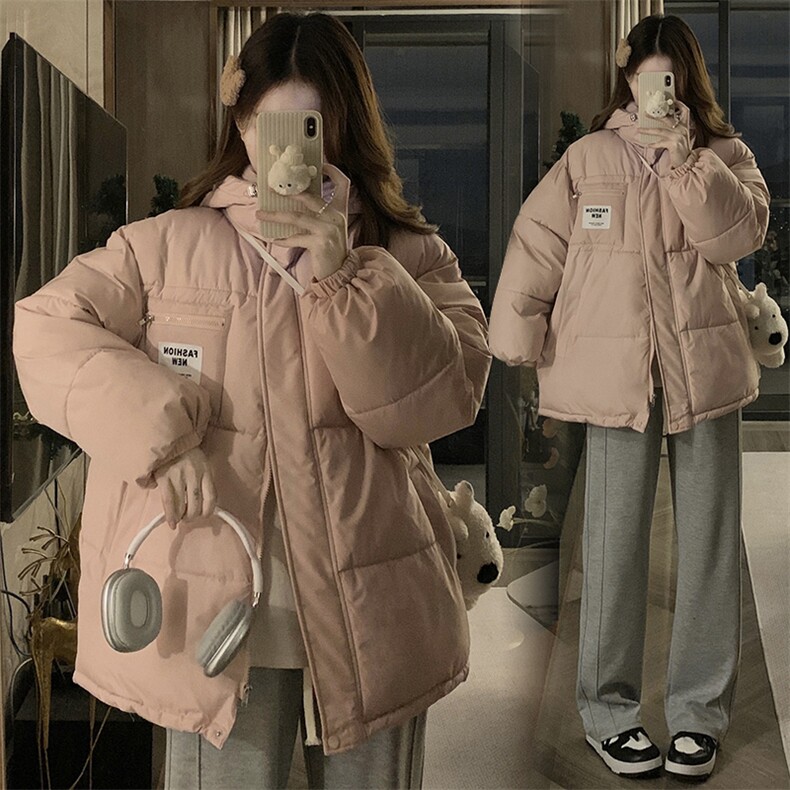 C857-P120加厚面包服棉衣女冬季学生宽松棉服外套女,男装棉衣,星座911-2(原星座613-2）