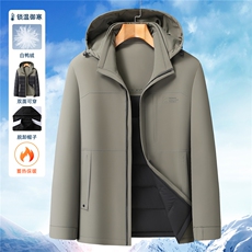2025新款中老年户外双面穿羽绒服外套男士冬款休闲一衣三穿羽绒服，男装羽绒服，钱塘723