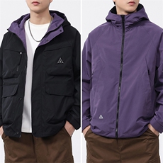 2025新款派克服工装连帽三防外套双面穿休闲夹克F0926-P100控199，男装夹克，电商D215
