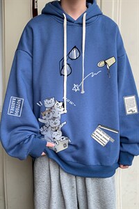 纯棉连帽卫衣男大码运动帽衫宽松薄WY2115-P35 加绒款-P40图片