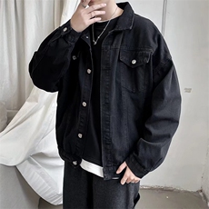 牛仔外套男女韩版宽松学生潮牌复古百搭bf工装夹克上衣JK094-P55，男装工装外套，星座1008-1