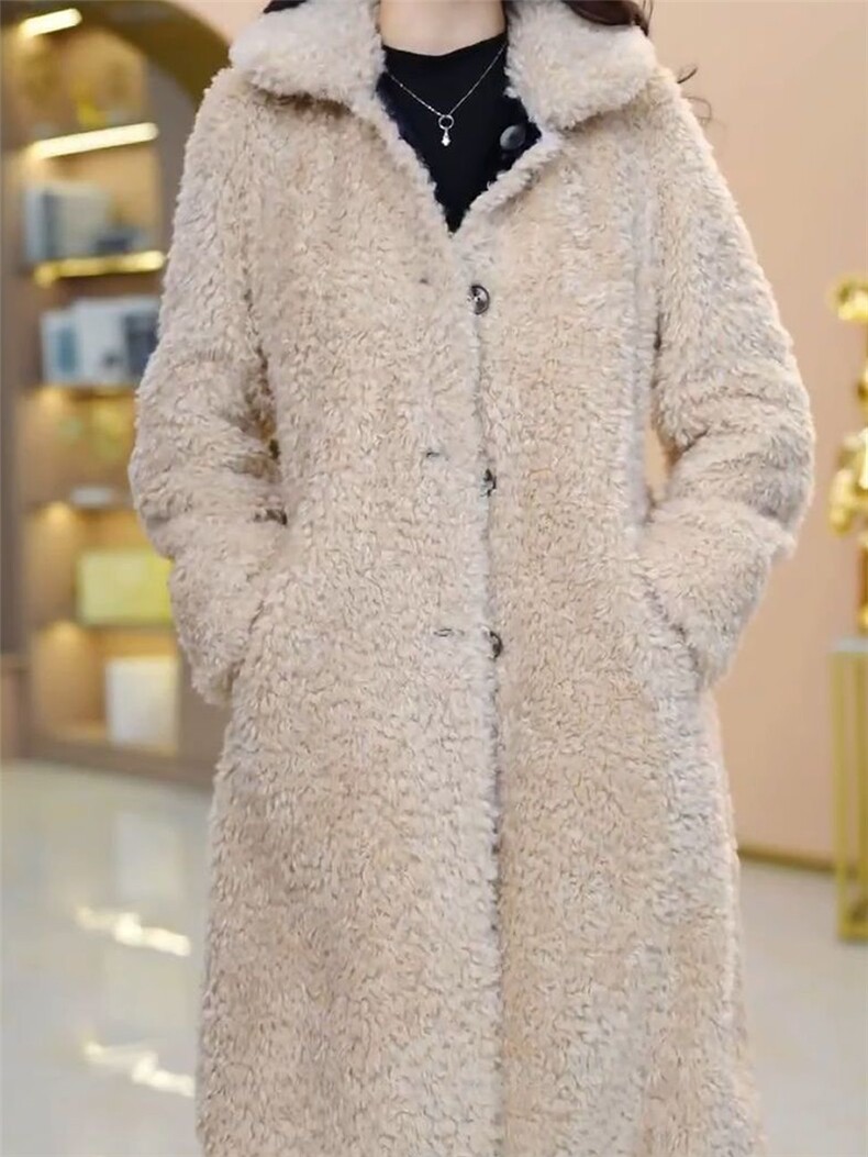 【大货已出】双面穿时尚雪尼尔绒加厚外套女新款显瘦减龄大衣,女装皮草,韩蔻秀
