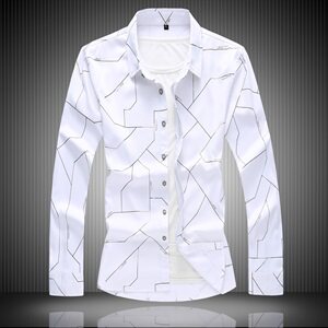 20年大码印花中国风衬衫男夏秋新款青年长袖衬衫QT5030/2152p50,男装衬衫,电商A012