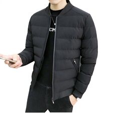 2020冬装新款男潮大码立领棉衣男百搭棉服外套A438-512，男装棉衣，电商A438