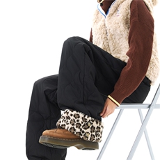 【现货】XZ612-K528-P65控98冬季棉裤葫芦纹豹纹羊羔绒滑雪裤，男装棉裤，星座612