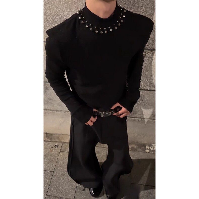 JY619-P52高质量冬季打底针织毛衣男,男装T恤,星座1501-3