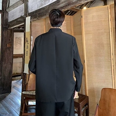 25年新中式休闲青年装中山装痞帅高级感西装礼服春秋外套-XZ180，男装西服，星座601-1