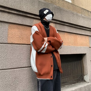 复古着设计小众慵懒风条纹高级感显瘦休闲毛衣男女潮春图片