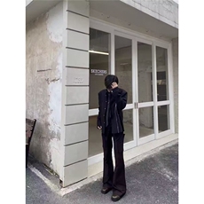 新款文艺百搭棒球领短款夹克男女潮牌衣服春秋美式复古工装外套，男装夹克，星座506A