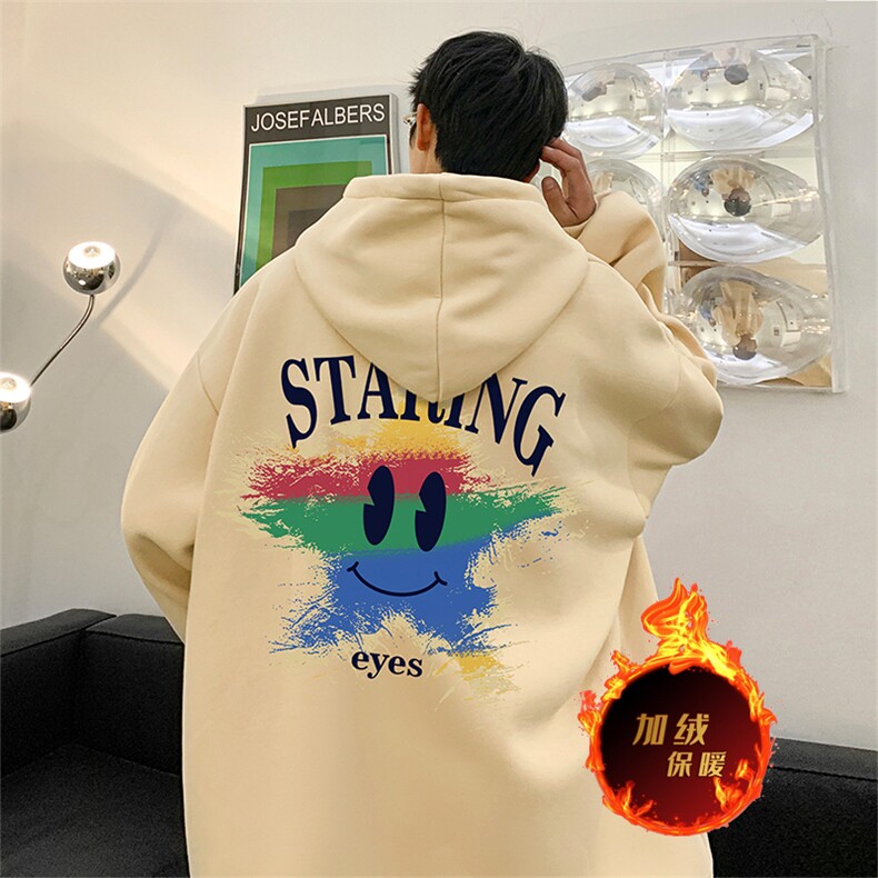 龙年卫衣 冬季美式加绒加厚连帽卫衣外套DL1777常规特P35加绒特40图片