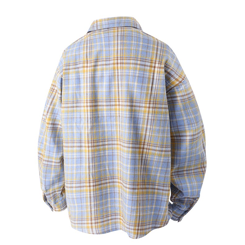 YK86045-TP23控48.8830%棉70%聚酯纤维秋季长袖格子衬衫,男装衬衫,电商A086-1