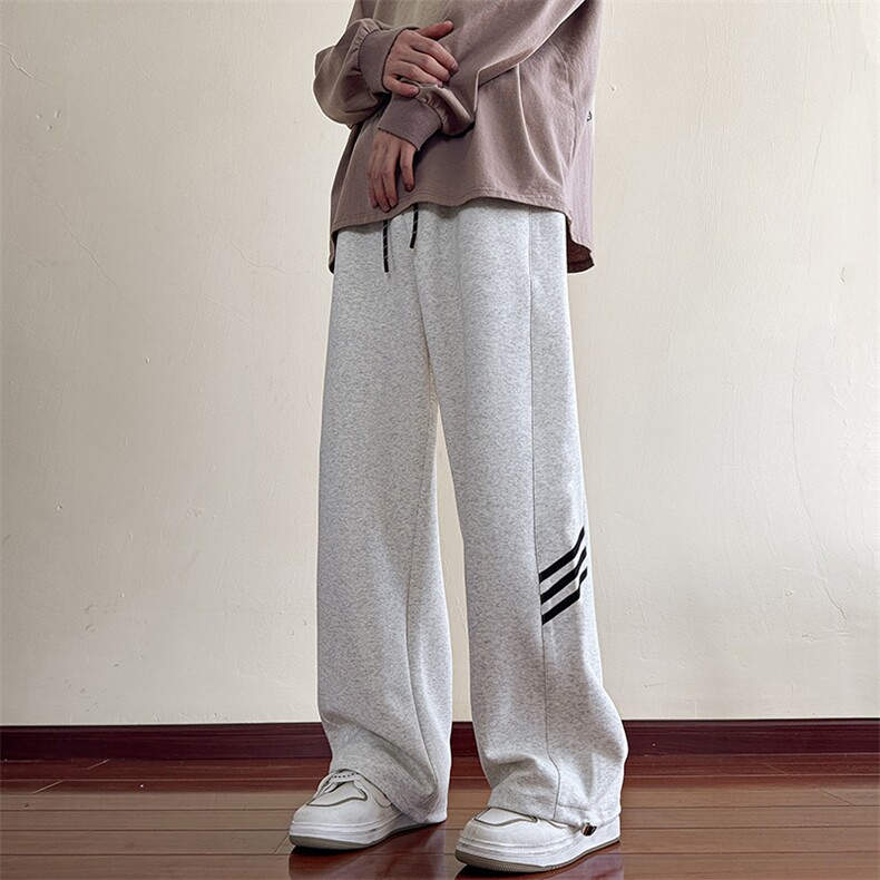 华棉休闲裤男秋季新款港风宽松大码美式休闲阔腿束脚裤K6688-P48,男装休闲裤,星座214-3