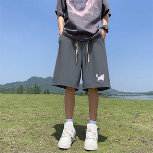 已注册新款直播抖音得物品质菠萝格运动男休闲短裤K082P30图片