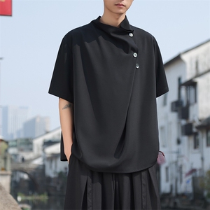 现货 风新中式新款24夏季堆领白色短袖CS29-P60-控78图片