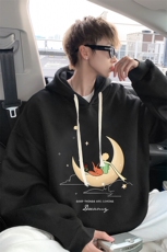 连帽卫衣男大码胖子帽衫大号运动服WY2416-P35，男装卫衣，电商A040
