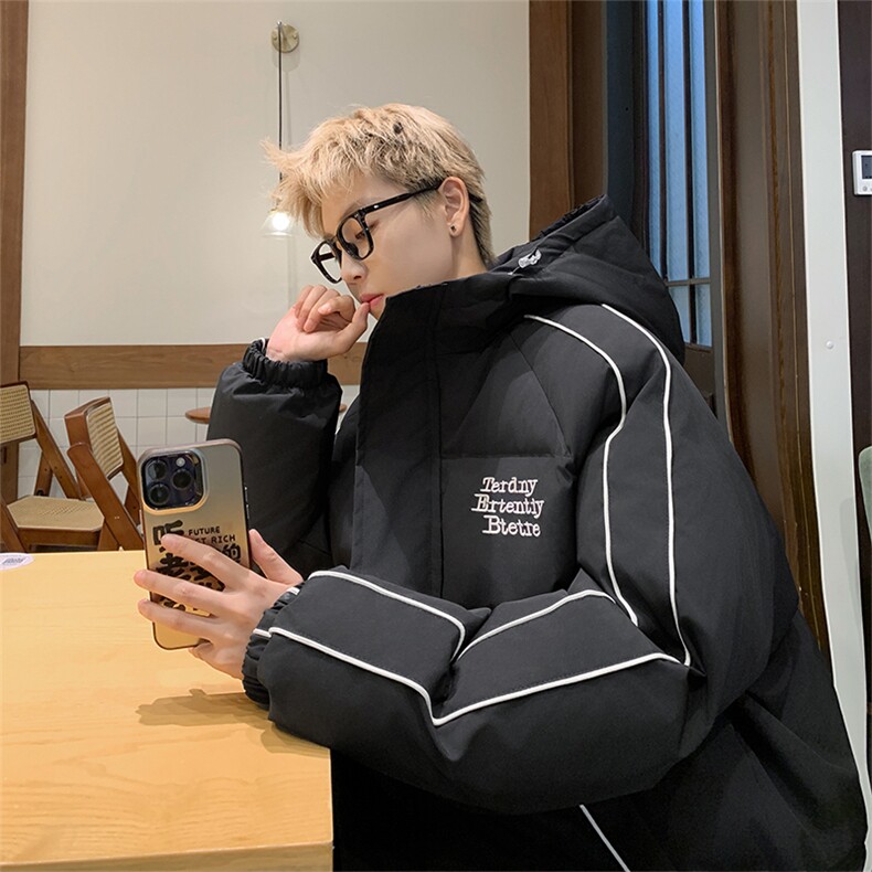 冬季宽松/连帽休闲外套潮加厚棉衣XZ102B-1M2683-P125图片